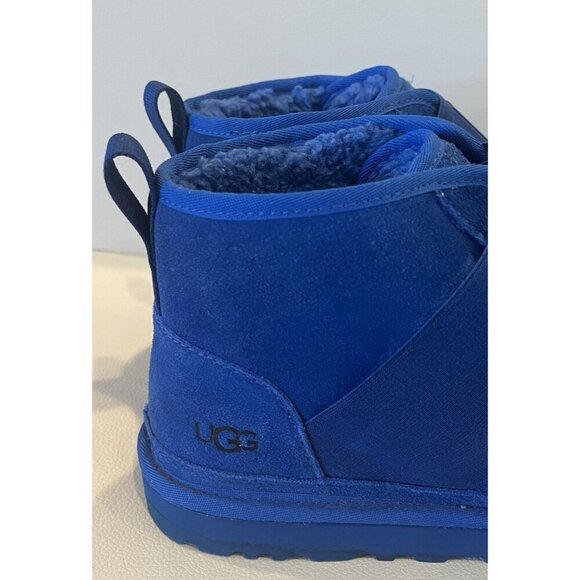 UGG NEUMEL II Blue Graphic Suede Sheepskin Ankle CHUKKA BOOTS - Picture 10 of 10